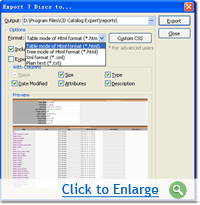 Various Exporting Formats